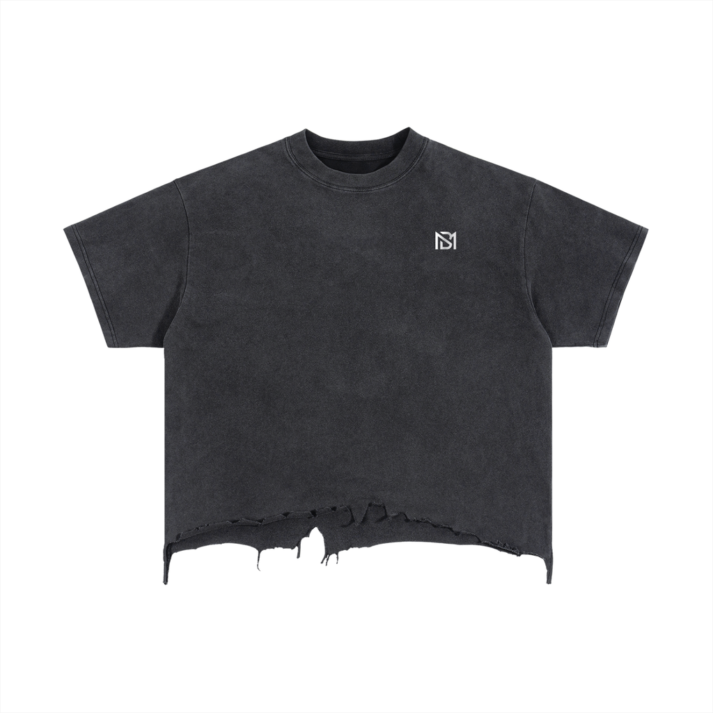 Rise Strong Boxy Distressed Tee